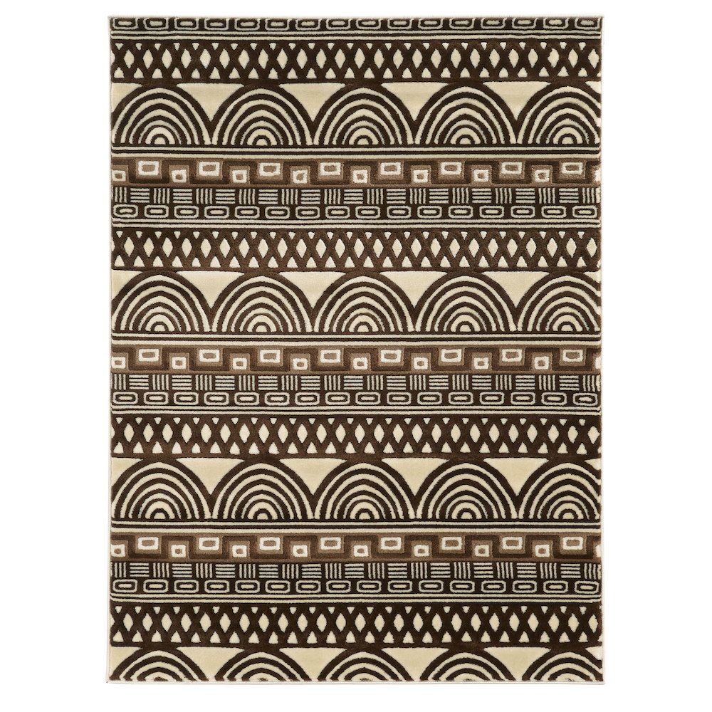 Roma Lima Ivory & Chocolate 5x7, Rug