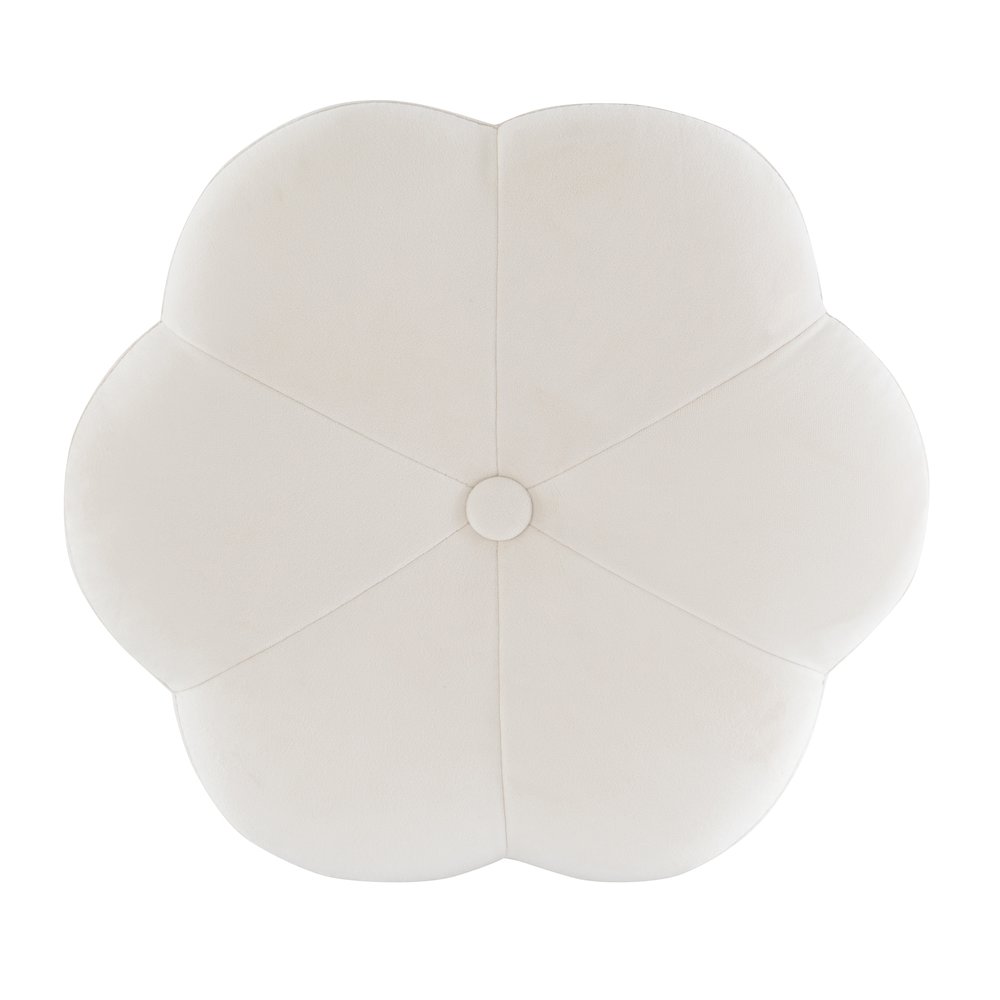 Seraphina Accent Vanity Stool, White