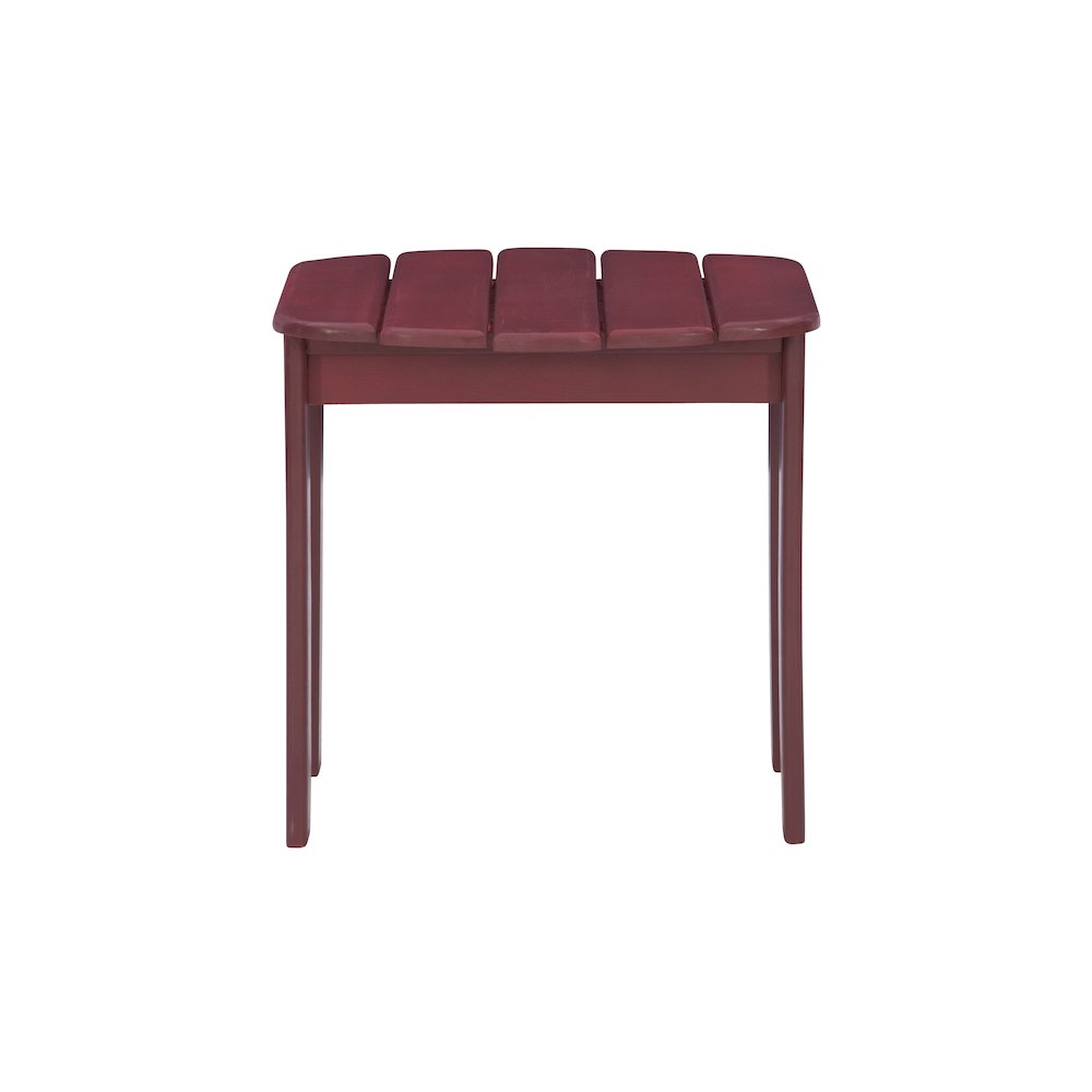 Red Adirondack End Table