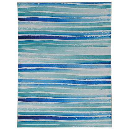 Washable Janna Ivory/Blue 2x3, Rug