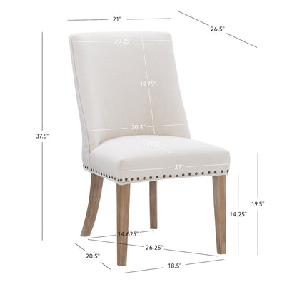 Adler Dining Chair Natural  Set of Two
