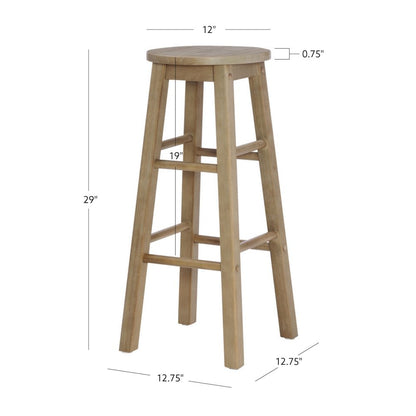 29 Inches Barstool Grey Wash