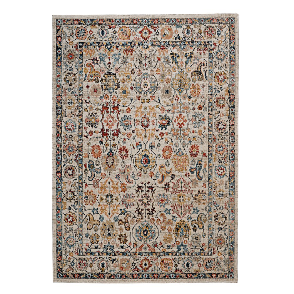 Great Zero Laramie Ivory & Blue 3x5, Rug