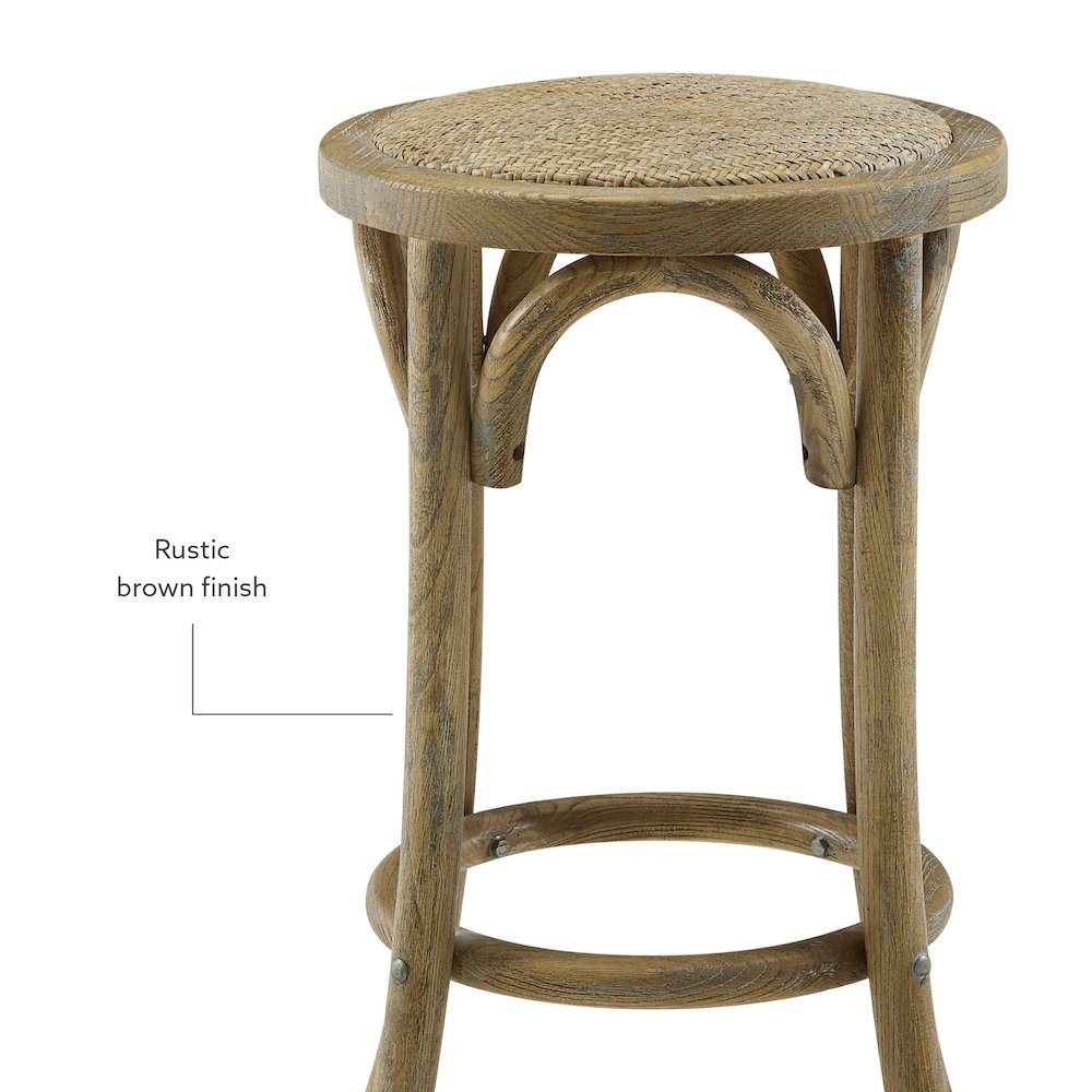 Rae Rattan Seat Backless Counter Stool