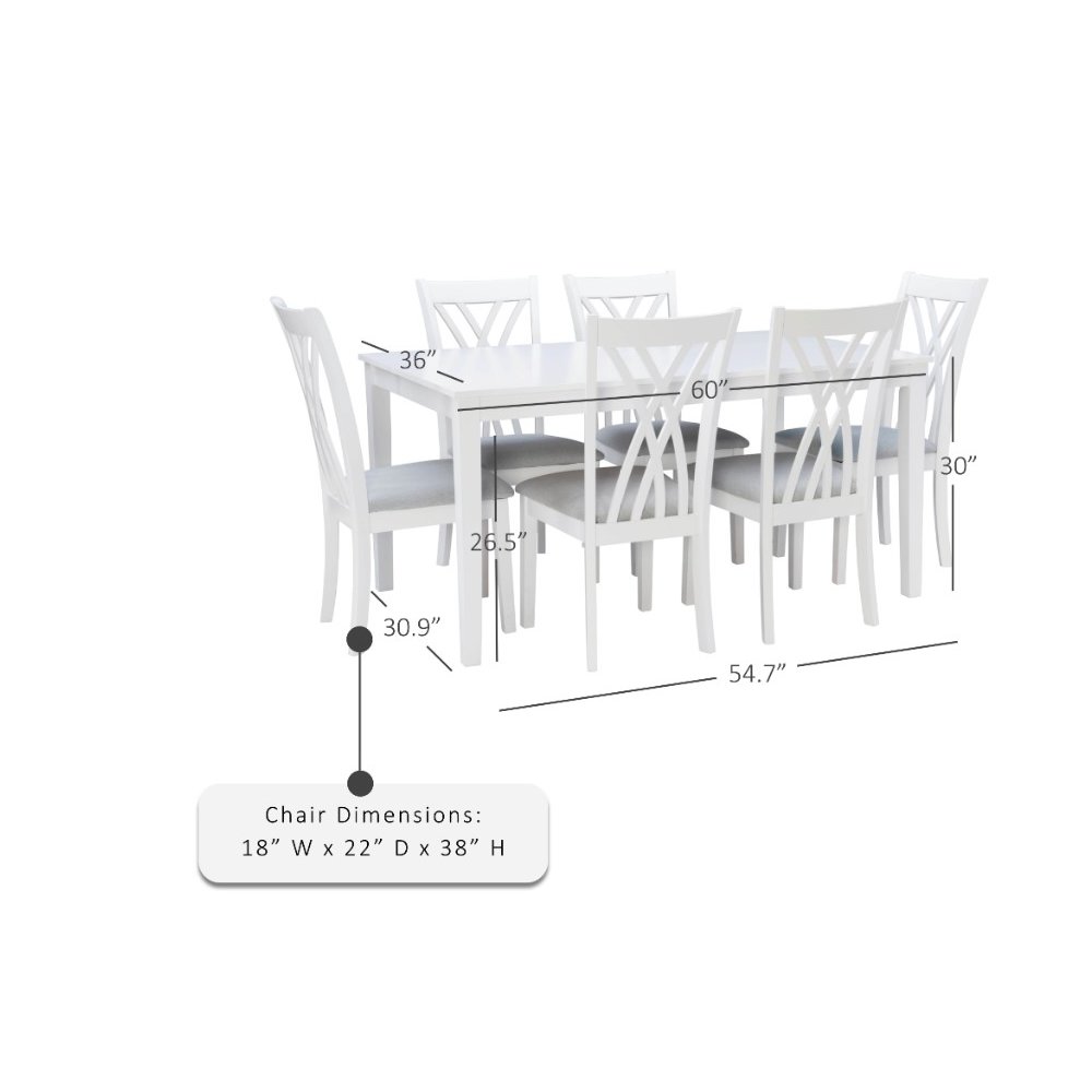Maggie 7PC Dining Set