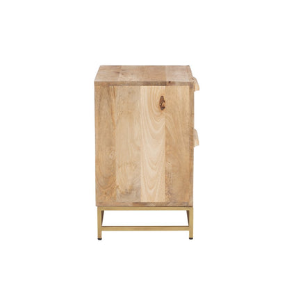Janie Rattan Cabinet Two Drawers