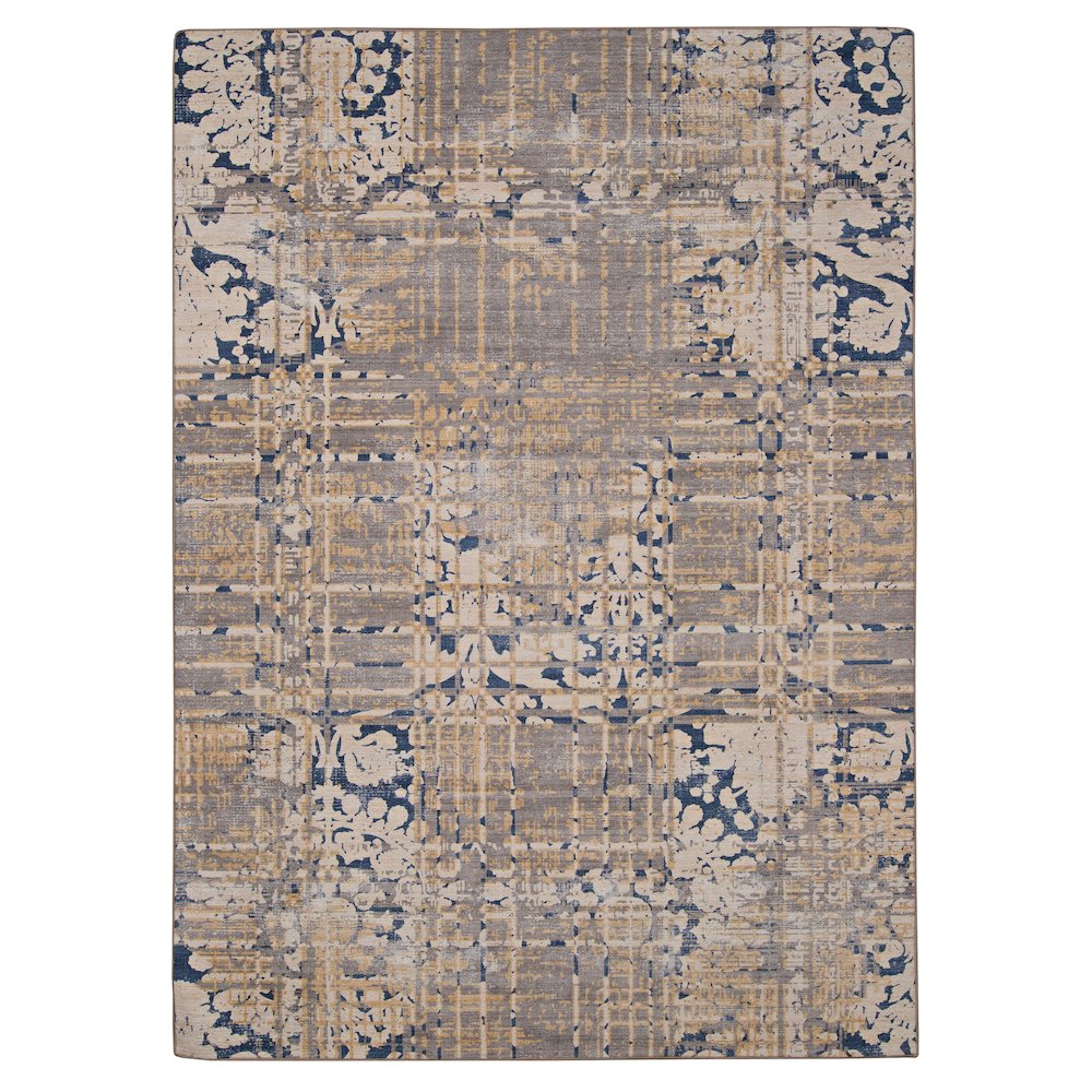 Outdoor Washable Ocala Navy & Sand 2' X 3', Rug