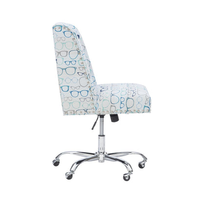 Draper Office Chair, Glasses Print
