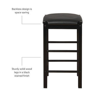 Lancer 3 Piece Tavern Set, Faux Black Marble