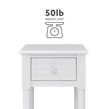 Seaboard End Table White