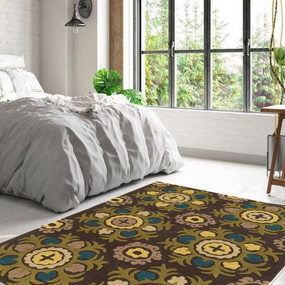 Trio Suzanni Chocolate & Multi 8x10, Rug