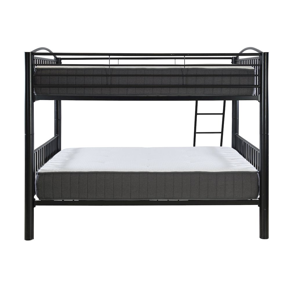 Heavy Metal Black Full Over Full Bunk Bed