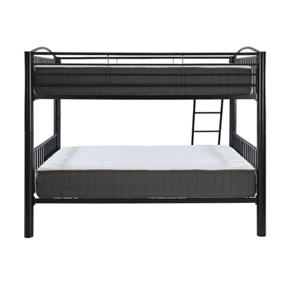 Heavy Metal Black Full Over Full Bunk Bed