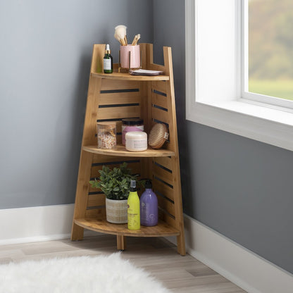 Bracken Bamboo Corner Shelf