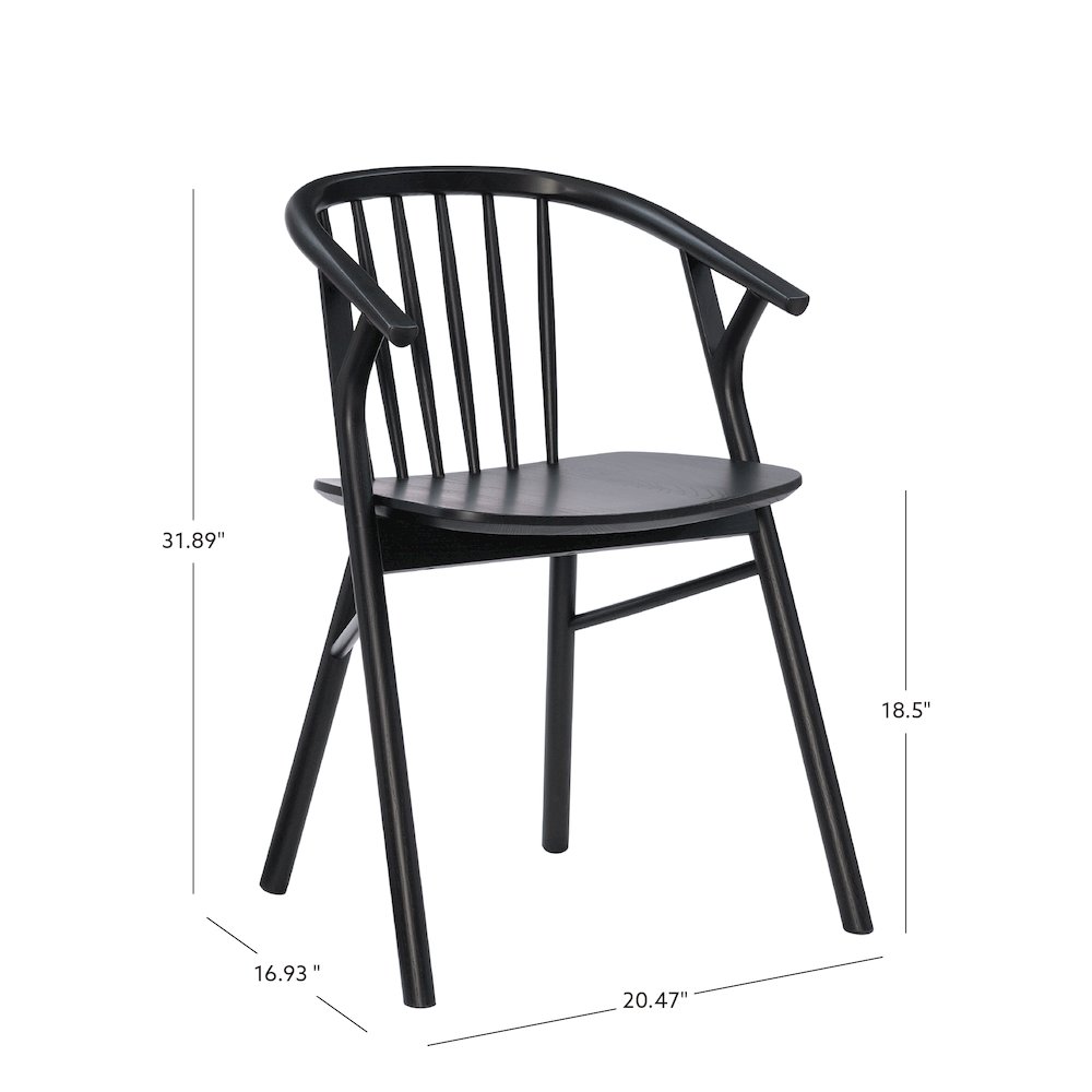 Delmot Chair Black