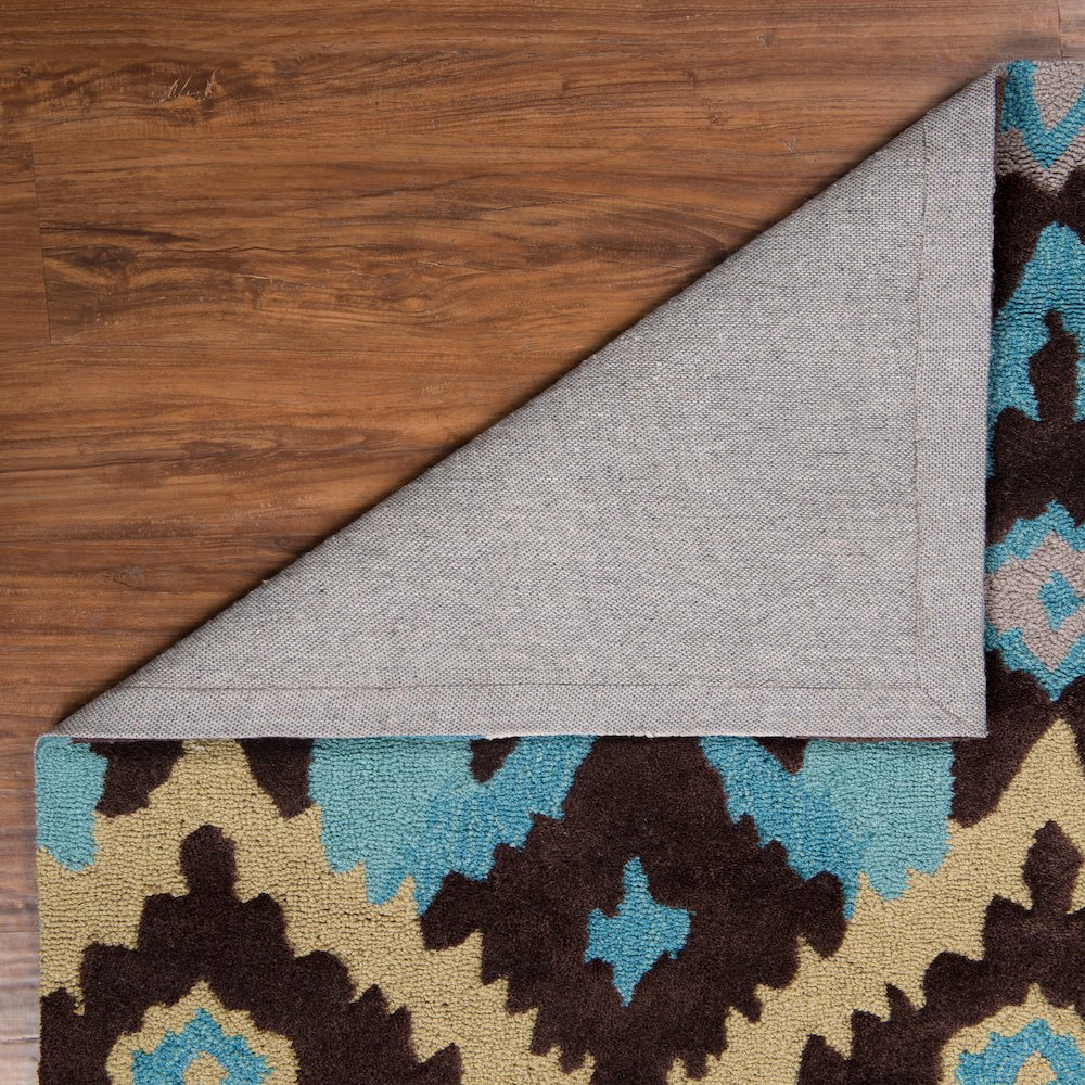 Trio Ikat Brown & Teal 5x7, Rug