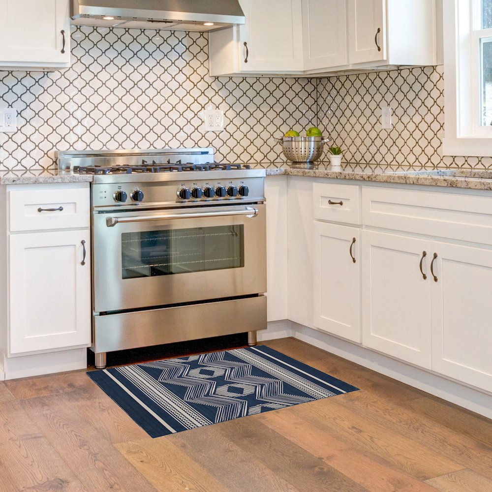 Outdoor Washable Boynton Navy & Ivory 2' X 3', Rug