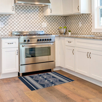 Outdoor Washable Boynton Navy & Ivory 2' X 3', Rug