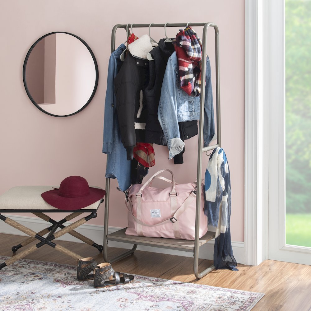 Bywood Clothing Rack Tall Pewter
