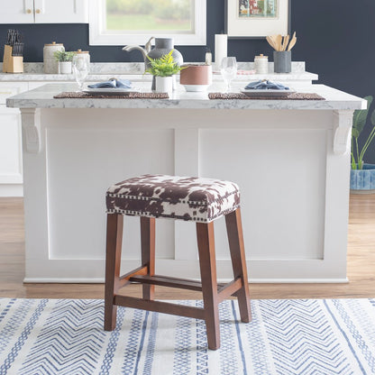 Walt Brown Cow Print Counter Stool
