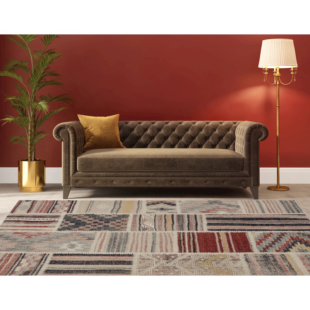 Great Zero Giles Ivory & Blue 8x10, Rug