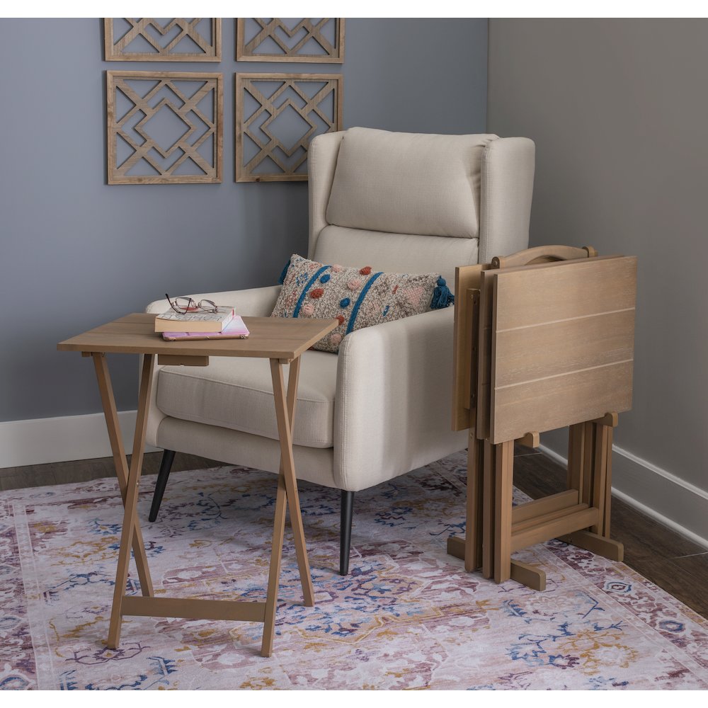 Driftwood Acacia Tray Table Set