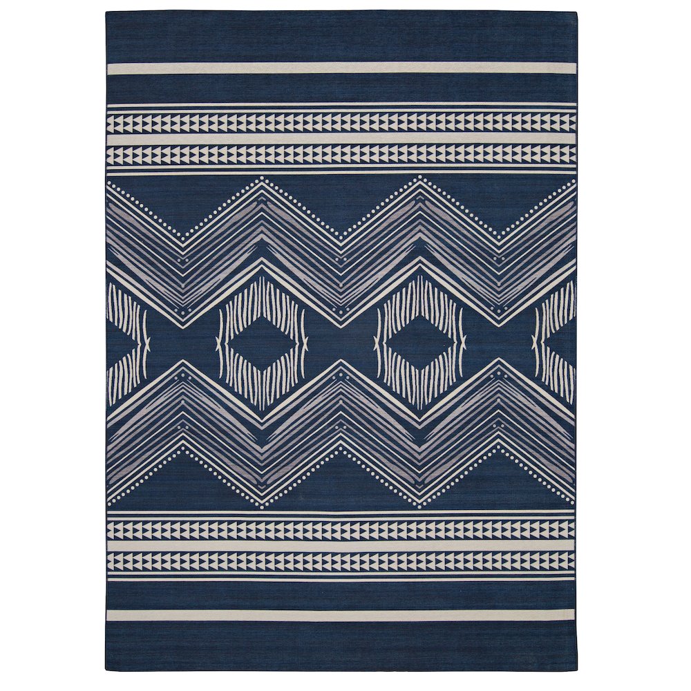Outdoor Washable Boynton Navy & Ivory 2' X 3', Rug