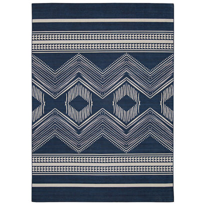 Outdoor Washable Boynton Navy & Ivory 2' X 3', Rug
