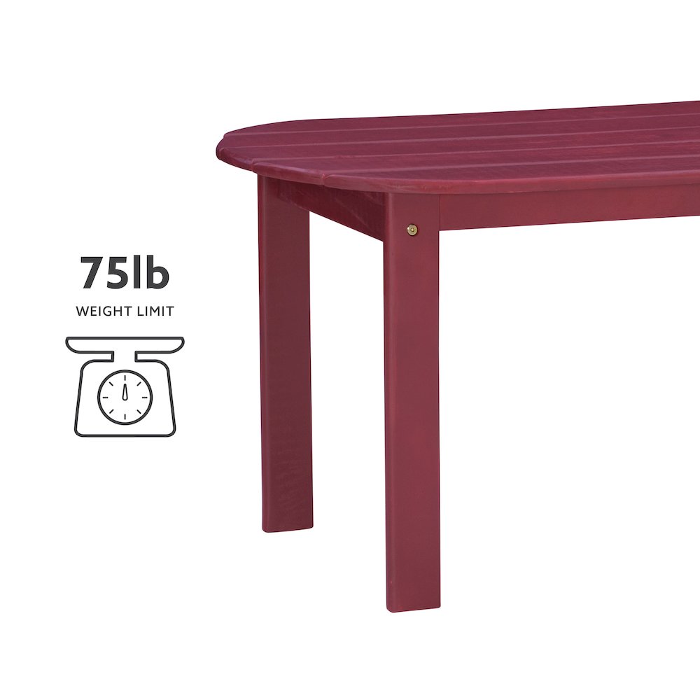 Adirondack Red Coffee Table
