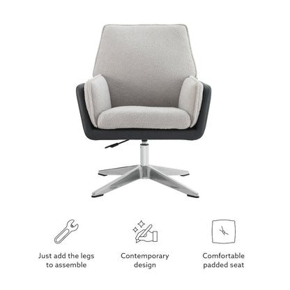 Marion Swivel Chair Black Grey