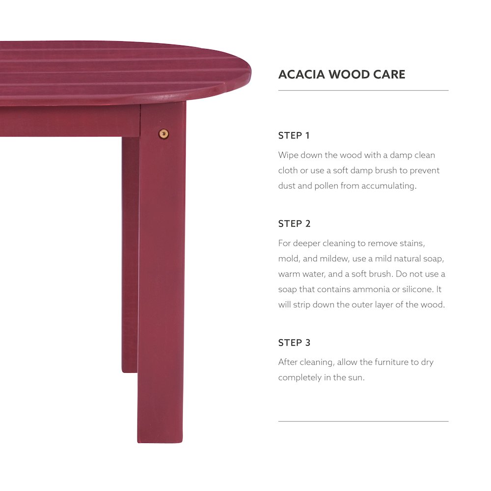 Adirondack Red Coffee Table