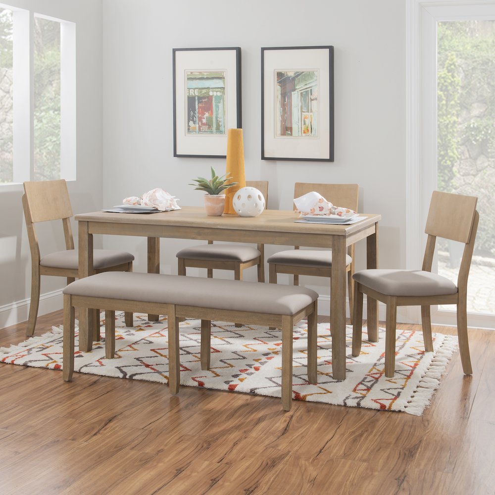 Jorissen 6Pc Dining Set Graywash