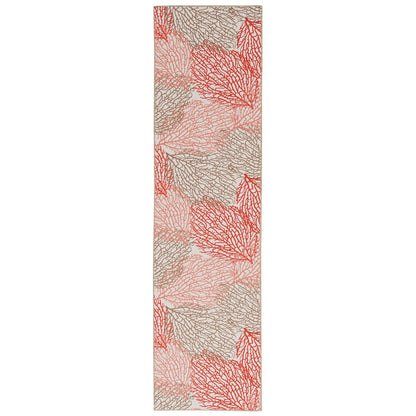 Washable Haylee Ivory/Coral 2x8, Rug