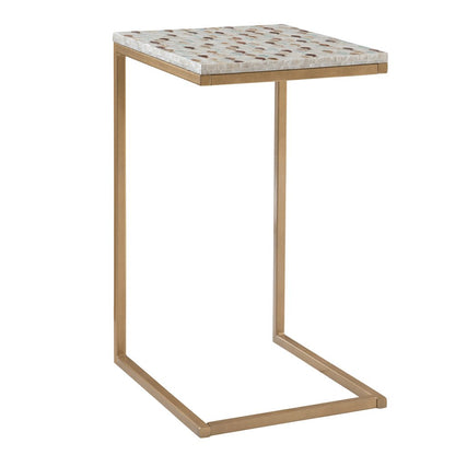 Priscille Capiz Fish Mosaic Accent C Table