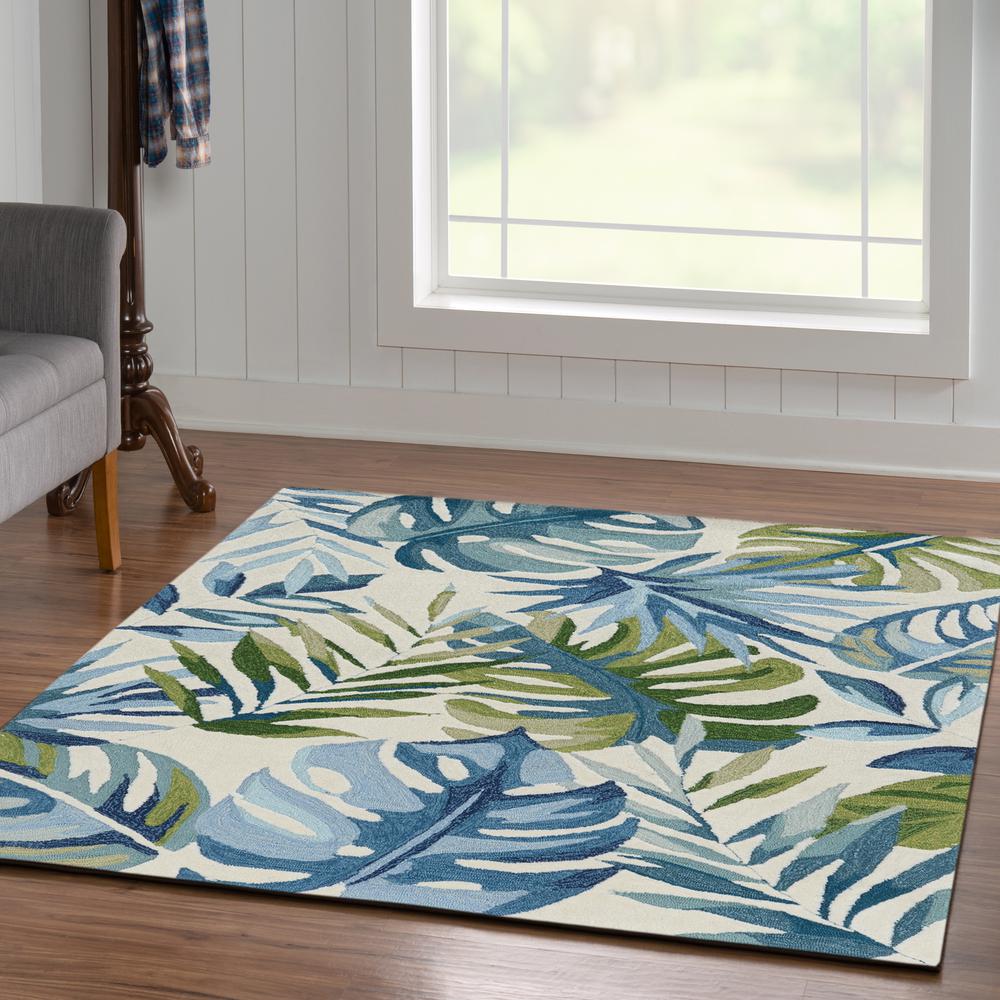 Trio Bermuda Ivory & Blue 5x7, Rug