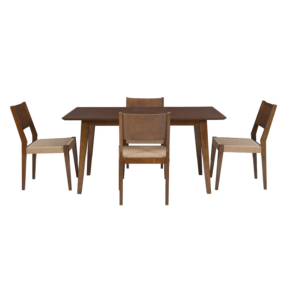 Cadence 5Pc Dining Set Brown
