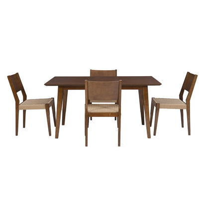 Cadence 5Pc Dining Set Brown