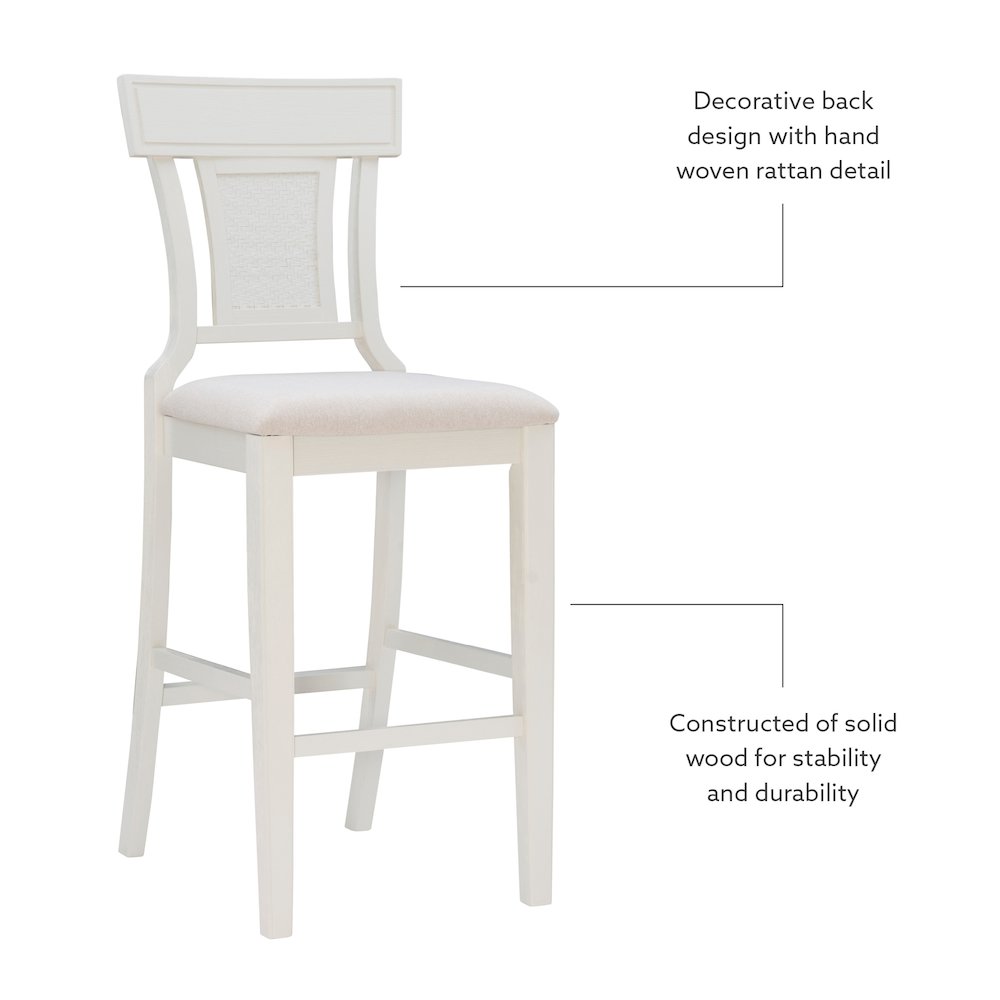 Rylan Bar Stool Creamy White