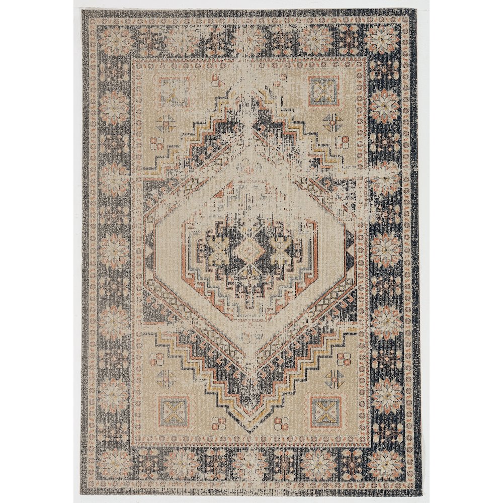 Great Zero Stiles Ivory & Navy 3x5, Rug