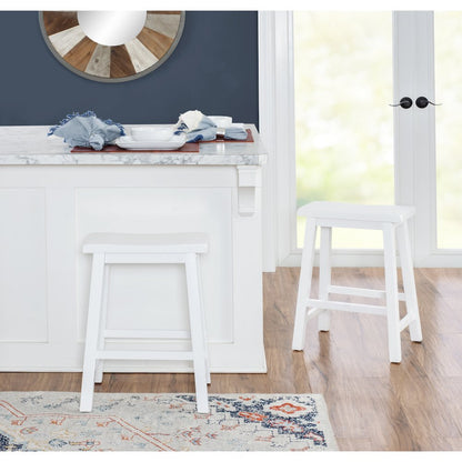 Color Story White Counter Stool