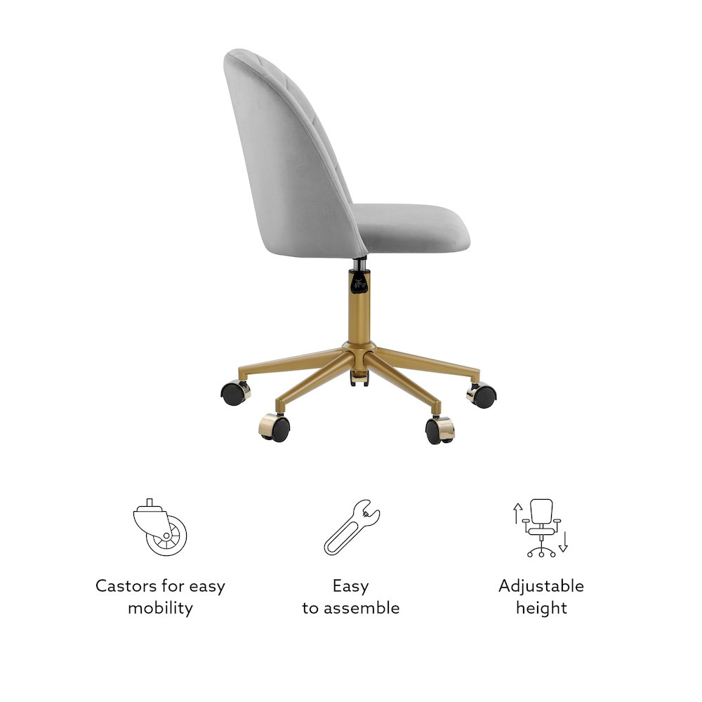 Adalynn Desk Chair Light Gray