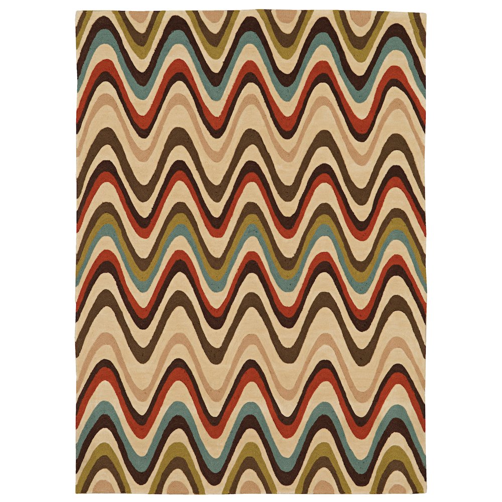 Trio Mouzi Sand & Multi 5x7, Rug