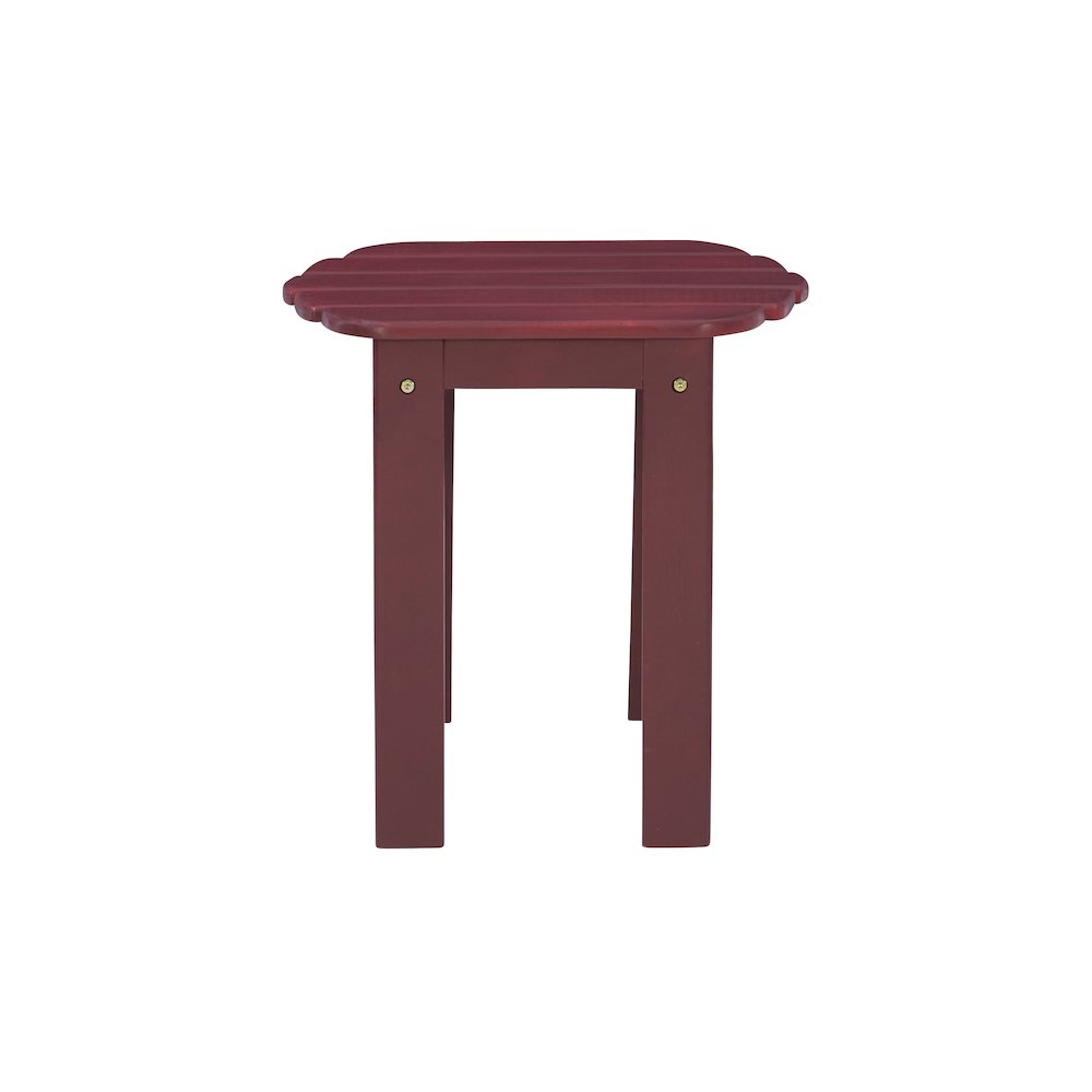 Red Adirondack End Table