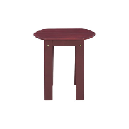 Red Adirondack End Table