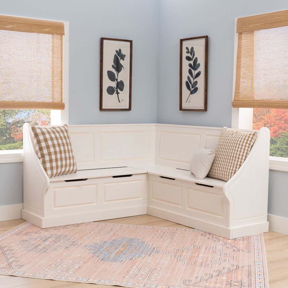 Tobin Corner Breakfast Nook, White