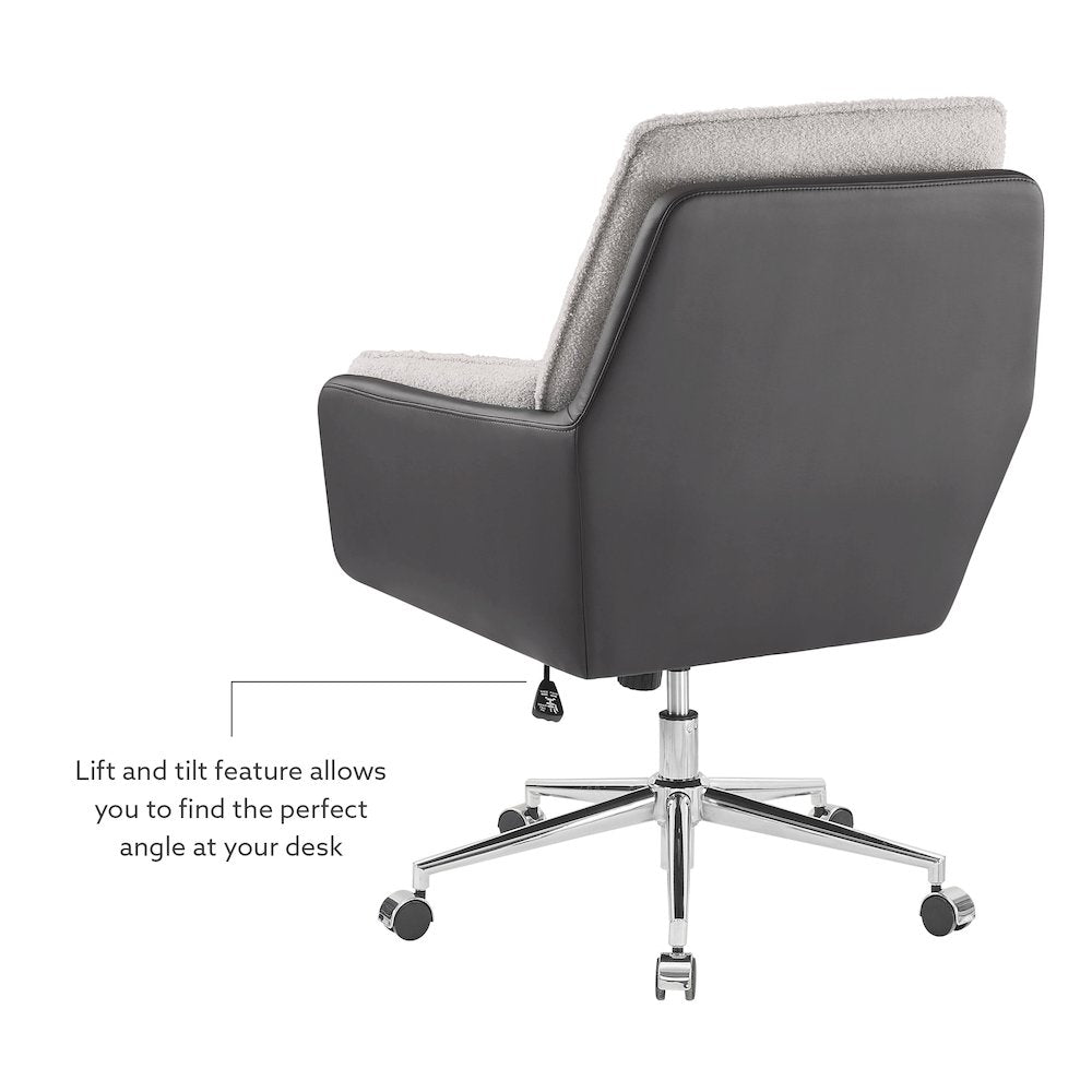 Mabry Swivel Chair Black Grey