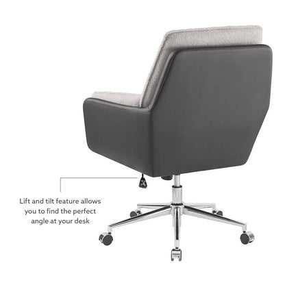 Mabry Swivel Chair Black Grey