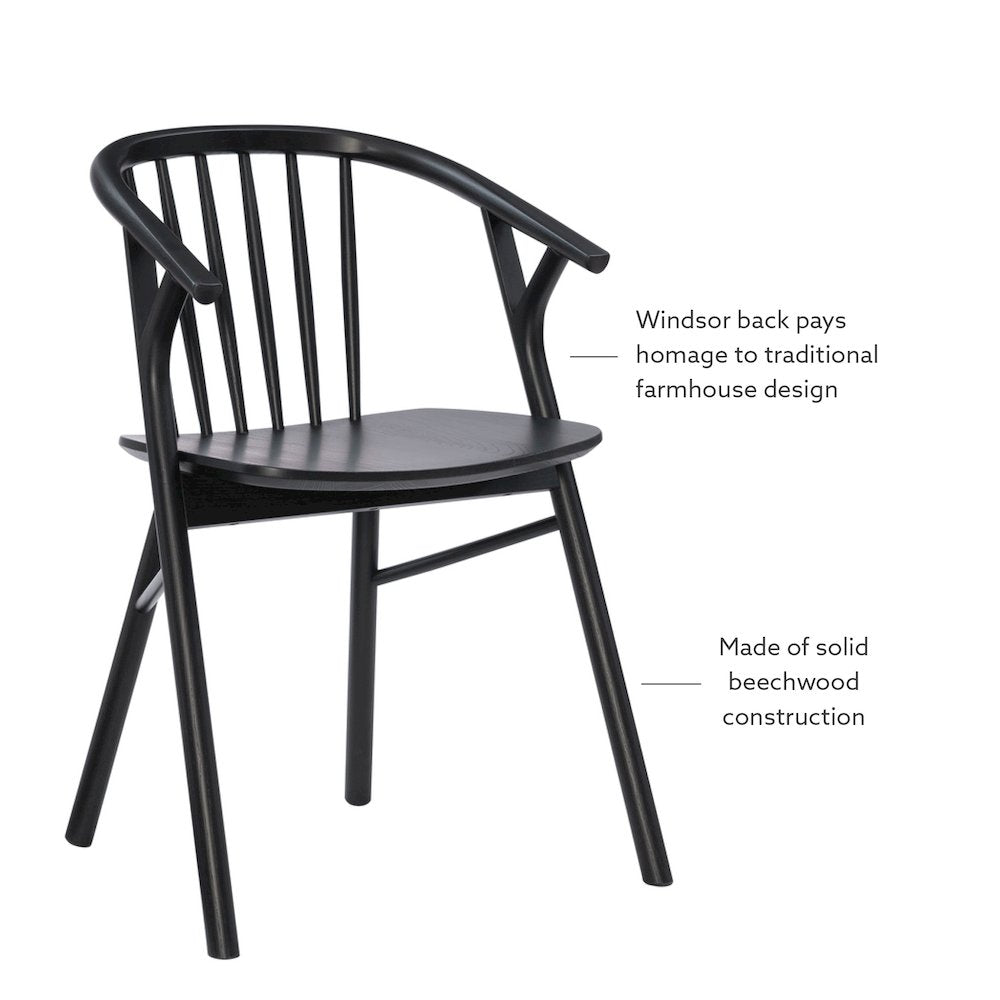 Delmot Chair Black