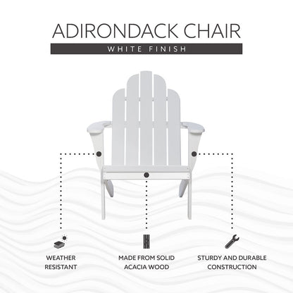 White Adirondack Chair