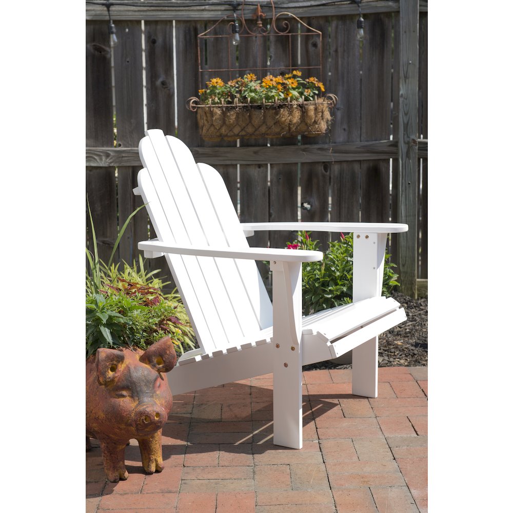 White Adirondack Chair